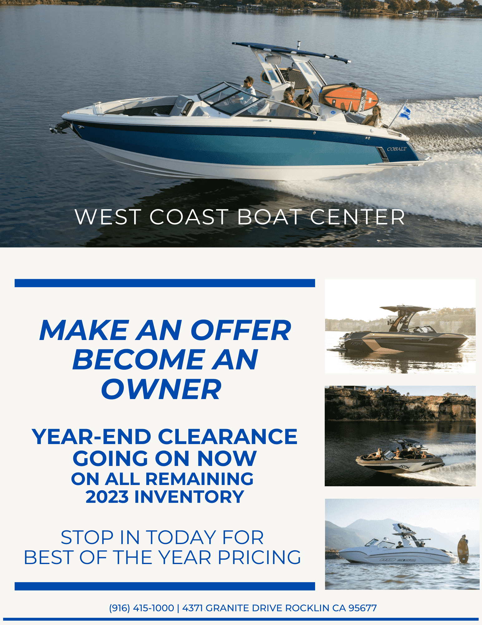 New & Used Boats, Sales, Service in Rocklin & Tahoe City, CA